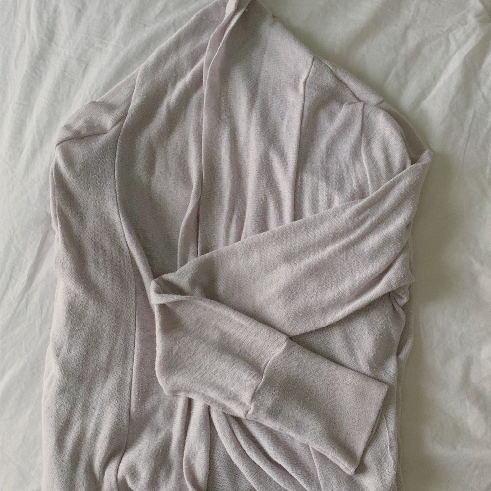 Long, Grey Cardigan